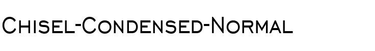 Chisel Condensed Normal.ttf