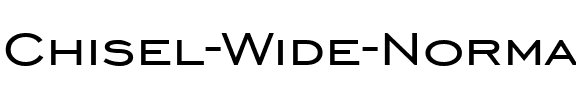 Chisel Wide Normal.ttf