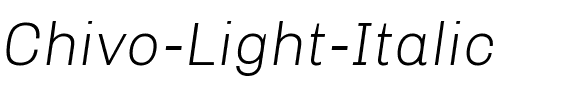 Chivo Light Italic.ttf