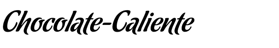 Chocolate Caliente Regular.ttf