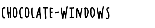 Chocolate Windows Medium.ttf