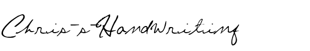 Chris’s Handwriting Regular.ttf