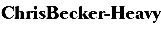 ChrisBecker-Heavy Regular.ttf