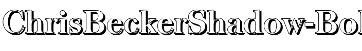 ChrisBeckerShadow Bold.ttf