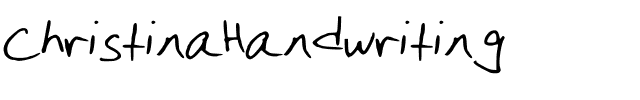 ChristinaHandwriting Medium.ttf