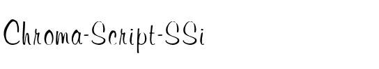 Chroma Script SSi Regular.ttf