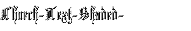 Church Text 'Shaded' Regular.ttf