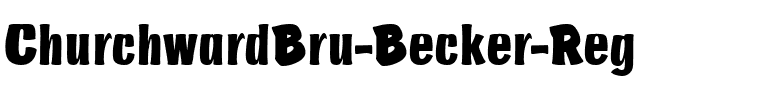 ChurchwardBru Becker Reg Regular.ttf