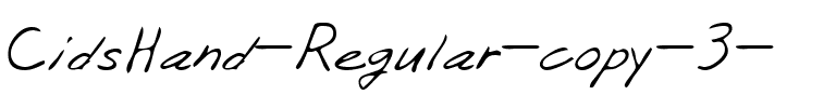 CidsHand Regular.ttf
