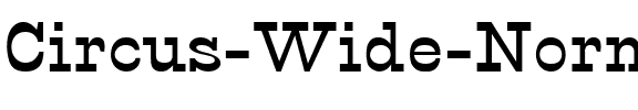 Circus Wide  Normal.ttf