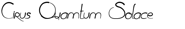 Cirus Quamtum Solace Regular.ttf