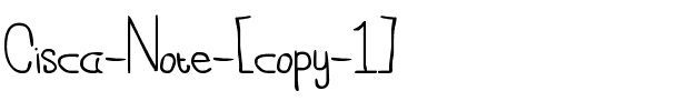 Cisca Note Normal.ttf