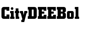 CityDEEBol Regular.ttf