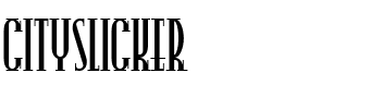 CitySlicker Regular.ttf