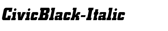 CivicBlack Italique.ttf