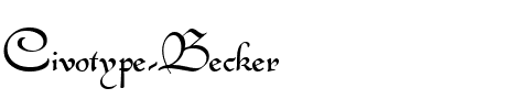 Civotype Becker Normal.ttf
