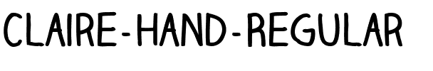 Claire Hand Regular.ttf