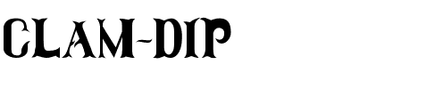 Clam Dip Regular.ttf