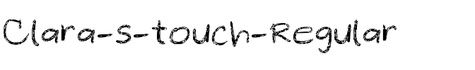 Clara’s touch Regular.ttf