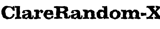 ClareRandom-Xbold Regular.ttf