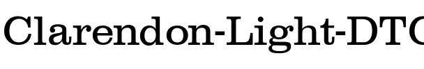 Clarendon-Light-DTC Regular.ttf