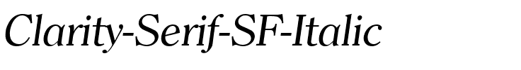Clarity Serif SF Italic.ttf