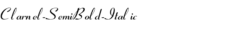Clarnel-SemiBold-Italic Regular.ttf