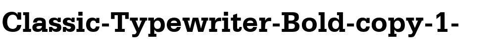 Classic Typewriter Bold.ttf