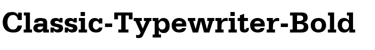 Classic Typewriter Bold.ttf
