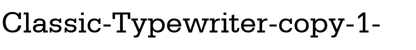 Classic Typewriter Regular.ttf