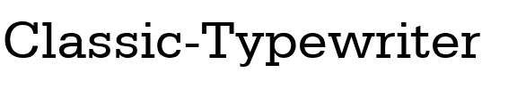 Classic Typewriter Regular.ttf