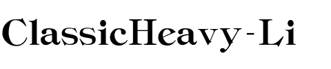 ClassicHeavy-Li Regular.ttf