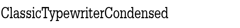 ClassicTypewriterCondensed Regular.ttf