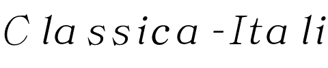 Classica-Italic Regular.ttf