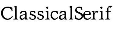 ClassicalSerif Regular.ttf