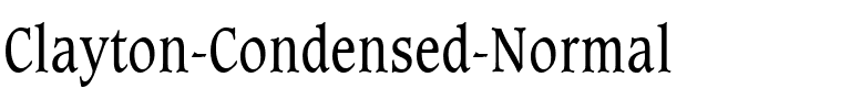 Clayton-Condensed Normal.ttf