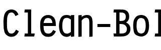 Clean Bold.ttf