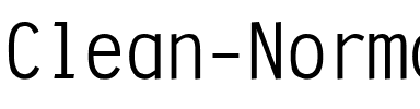 Clean Normal.ttf