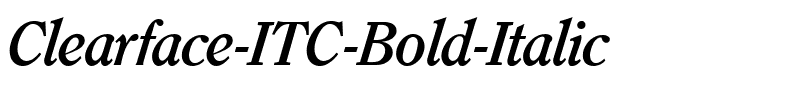 Clearface ITC BQ Bold Italic.ttf