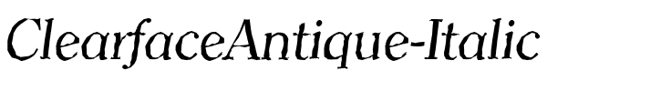 ClearfaceAntique Italic.ttf