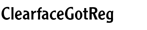 ClearfaceGotReg Regular.ttf