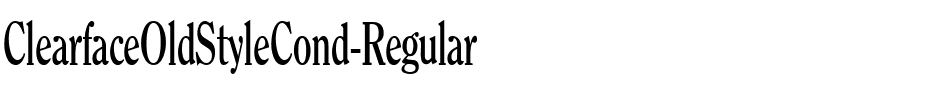 ClearfaceOldStyleCond Regular.ttf