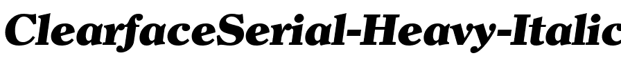 ClearfaceSerial-Heavy Italic.ttf