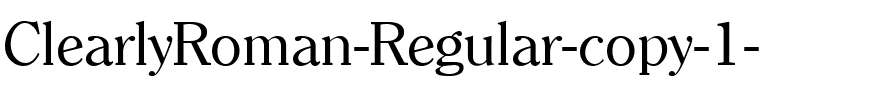 ClearlyRoman Regular.ttf