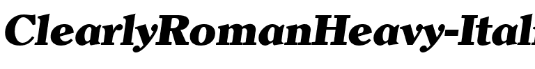 ClearlyRomanHeavy Italique.ttf
