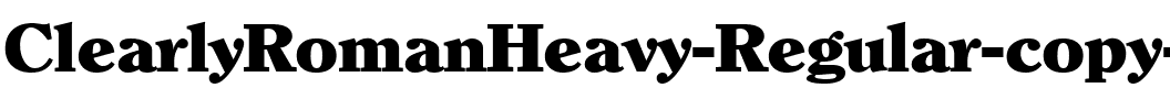 ClearlyRomanHeavy Regular.ttf