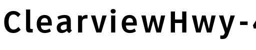 ClearviewHwy-4-B Regular.ttf