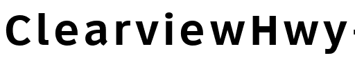 ClearviewHwy-5-B Regular.ttf