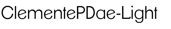 ClementePDae Light.ttf