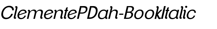 ClementePDah BookItalic.ttf